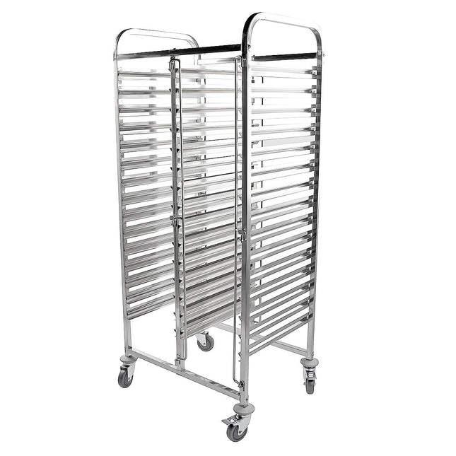 301008 - Racking Trolley 15 Tier Double Row Rack for GN Pan1/1 (30 Shelves)