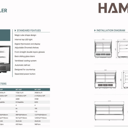 251012 - Countertop Display Cooler -160F