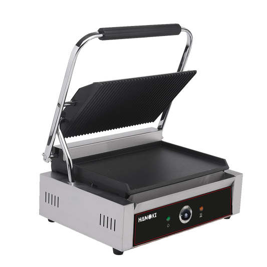 101016 - Contact Grill Double - Ribbed Top and Smooth Bottom