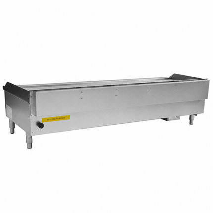 101082-P - Gas Countertop Griddle with Chromed Plate - 5 Control