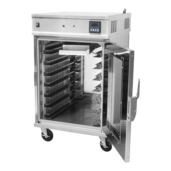 101107-PRO - Table Top Pass Through 304 S/S Mobile Hot Holding Cabinet - 7 Shelves - HC-7PRO
