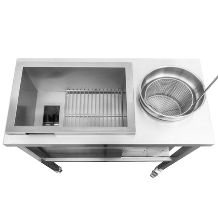 101116 - Electric Stainless Steel Breading Table with Automatic Sieving 900x500mm | BT-900A