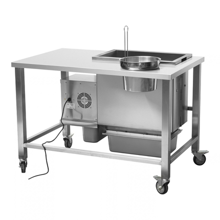 101117 - Electric Stainless Steel Breading Table with Automatic Sieving 1200x500mm | BT-1200B