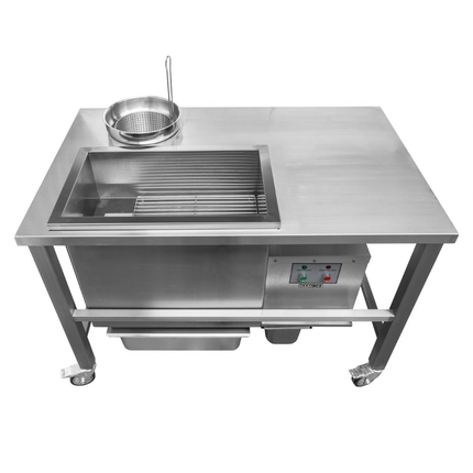 101117 - Electric Stainless Steel Breading Table with Automatic Sieving 1200x500mm | BT-1200B