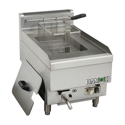 101118 - Commercial Countertop Gas Fryer - 9.5 Litre (Oil) Single Tank with Drain Tap | 6G-TRC-1