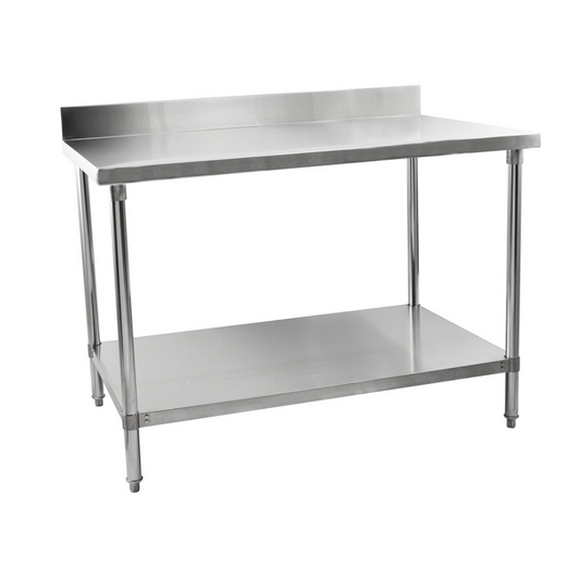 141007 - Stainless Steel Table With Backsplash 900mm