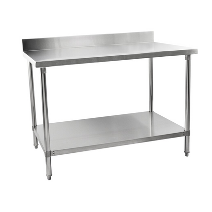 141009 - Stainless Steel Table With Backsplash 1500mm