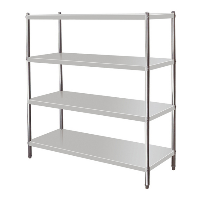 1410546 - Stainless Steel 4 Tier Storage Shelving 1200 mm Wide