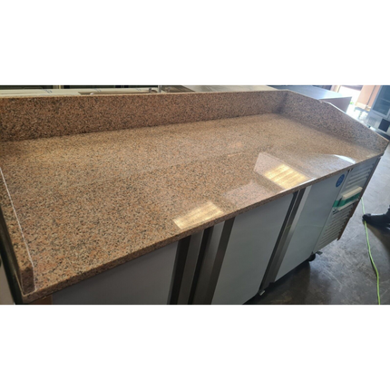 221033 - 3 Door Refrigerated Pizza Counter with Granite Worktop - 485L (PZ3600)