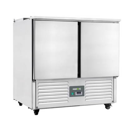 221034 - 2 Door Refrigerated Salad Counter with Lid and Cutting Board - 215L (S900)