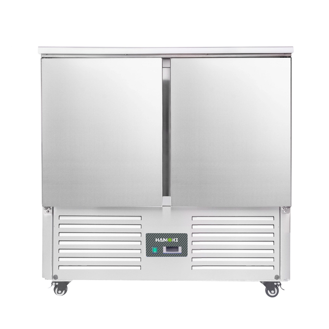 221035 - 2 Door Refrigerated Salad Counter with Stainless Steel Top - 215L (S901)