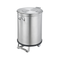 231050 - Commercial Round Waste Bin 100L with 2 Castors and Foot Pedal