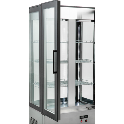 251030 - Double Door Upright Commercial Display Fridge 655 Ltr - FS-660C