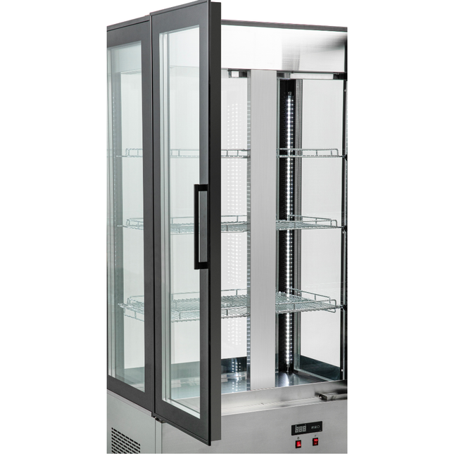 251030 - Double Door Upright Commercial Display Fridge 655 Ltr - FS-660C