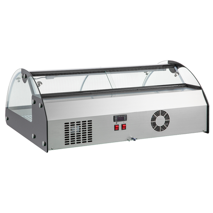 251032 - Curved Glass 138 Ltr Countertop Refrigerated Display Fridge VF-138L