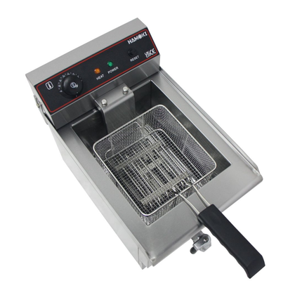 291018 - Countertop Commercial Electric Fryer - 9.5 Litre (Oil) Single Tank with Drain Tap | EF-131V-P
