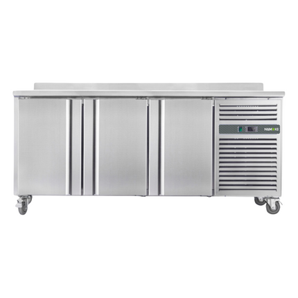 221012 - 3 Door Refrigerated Counter with Backsplash - 418L (GN3200TN)