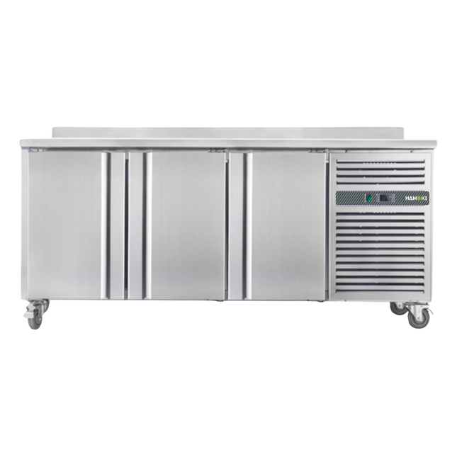 221024 - 3 Door Refrigerated Counter with Backsplash - 346L (SNACK3200TN)