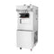A stainless steel commercial ice cream machine