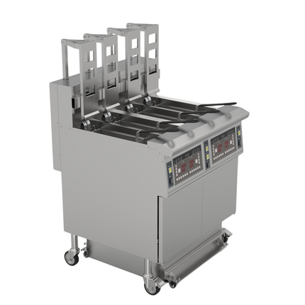 341011 - Freestanding Electric Auto-Lift Open Fryer 4 x 13L