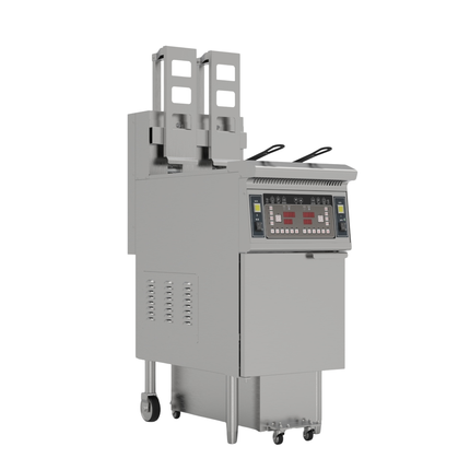 341012 - Freestanding Electric Auto-Lift Open Fryer 2 x 13L