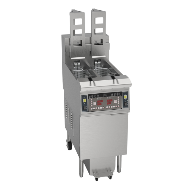 341012 - Freestanding Electric Auto-Lift Open Fryer 2 x 13L