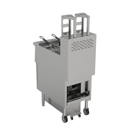 341012 - Freestanding Electric Auto-Lift Open Fryer 2 x 13L