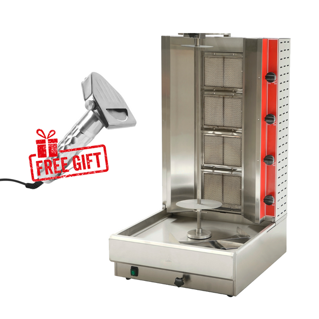101094 - Gas Doner Kebab Machine - 4 Burner