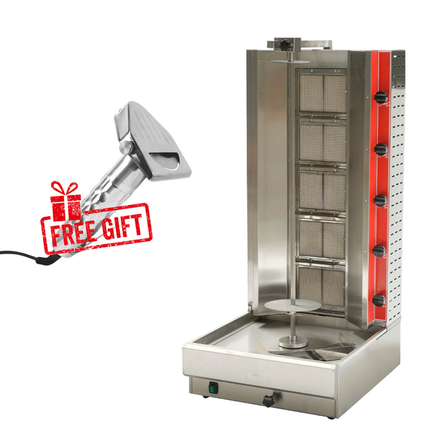 101095 - Gas Doner Kebab Machine - 5 Burner