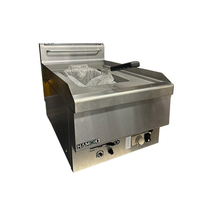 101118 - Commercial Countertop Gas Fryer - 9.5 Litre (Oil) Single Tank with Drain Tap | 6G-TRC-1