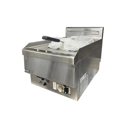 101118 - Commercial Countertop Gas Fryer - 9.5 Litre (Oil) Single Tank with Drain Tap | 6G-TRC-1