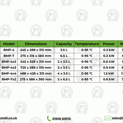 101051 - Hamoki Bain Marie with Hot Pot 6.5Lx2