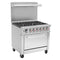 101115 - Ferrowick Gas Range 6 Open Burner with Oven plus 610mm Backsplash HKR-6S-H