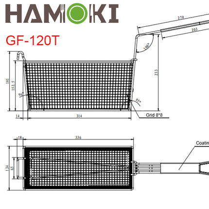 101070 - GF120T 4 Burner Twin Tank Gas Fryer with Twin Baskets