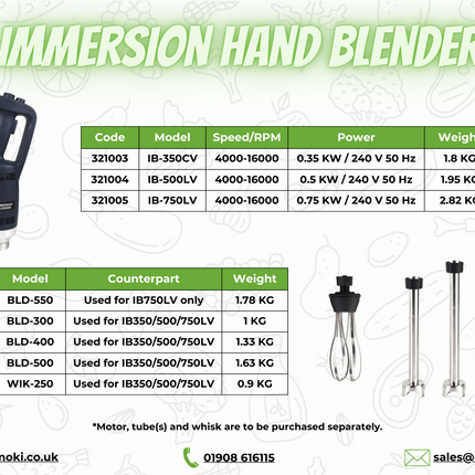 321007 - Immersion Hand Blender 300mm Tube