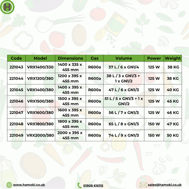 221043 - Refrigerated Pizza Display - 37L 6xGN1/4 (VRX1400/330)