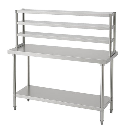 141057 - Stainless Steel Triple Tier Overshelf for Prep Tables 1500 mm Wide