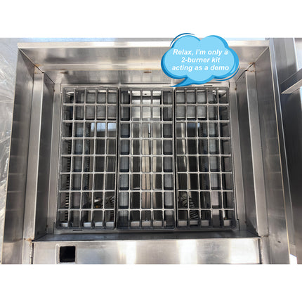 Lava Rock Conversion Kit for ECB-48SX Charbroiler 1200mm