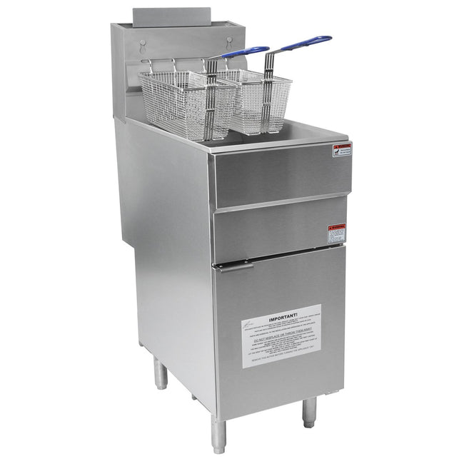 101061-LPG - GF90 3 Burner, Single Tank Gas Fryer with Twin Baskets in LPG