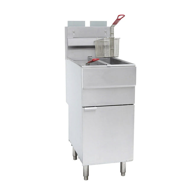 101070-LPG - GF120T 4 Burner, Twin Tank Gas Fryer with Twin Baskets in LPG