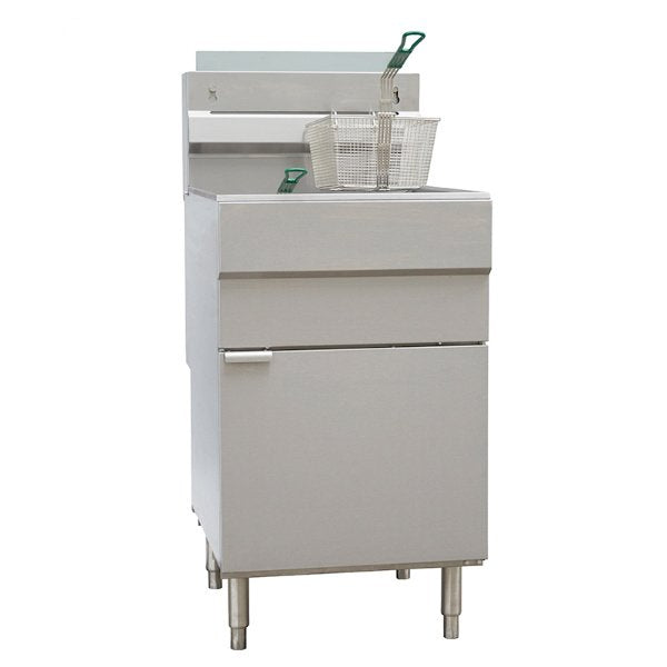 101072-LPG - GF150 5 Burner Gas Fryer, Single Tank with Twin Baskets in LPG